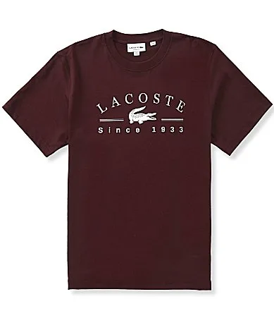 Printed Logo Short Sleeve T-Shirt by Lacoste