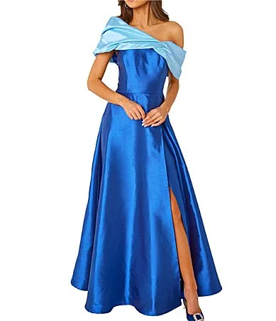 Amelia Off the Shoulder Dupioni Ball Gown by Abbey Glass