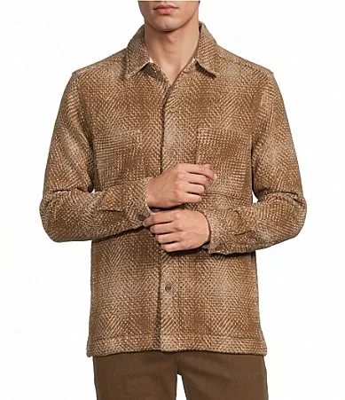 Long Sleeve Twill Shirt Jacket by Rowm
