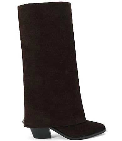 Chiltern Folded Suede Boots by Kurt Geiger