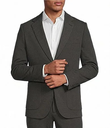 Coordinating Classic Fit Knit Suit Separates Jacket by Murano