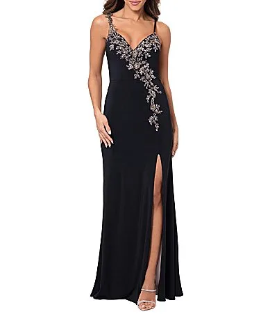 Sequin Sweetheart Neckline Evening Gown by Xscape