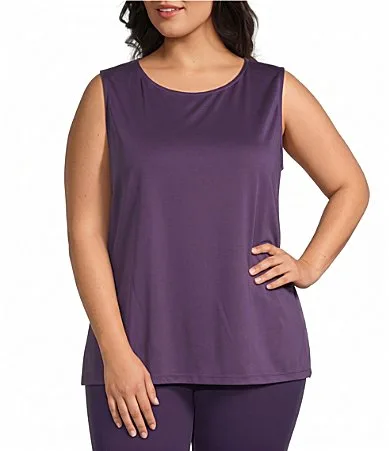 Knit High Neck Sleeveless Tank by Multiples