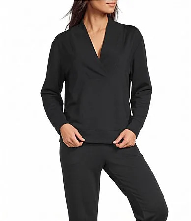 Long Sleeve V-Neck Soft Touch Coordinating Top by Westbound