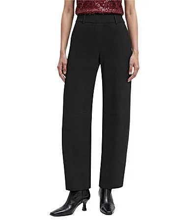 Pull-On Compression Barrel Leg Pants by Anne Klein
