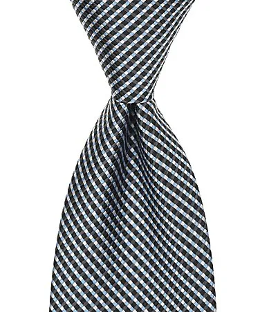 Porter Micro Grid Traditional Silk Blend Tie by Turnbury