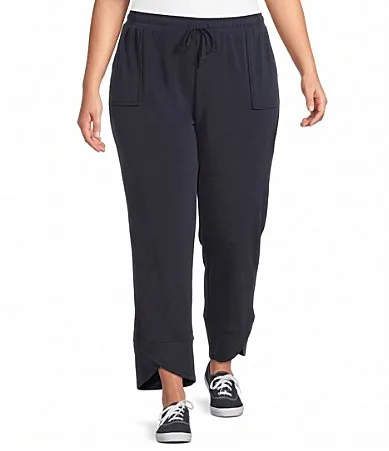 Knit Drawstring Tulip Hem Lantern Pants by Multiples