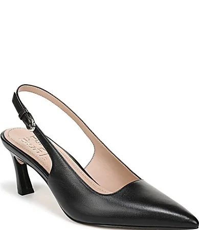 27 EDIT Madison Leather Pointed Toe Slingback Pumps by Naturalizer
