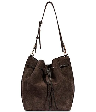 Kate Suede Drawstring Bucket Bag by Sam Edelman