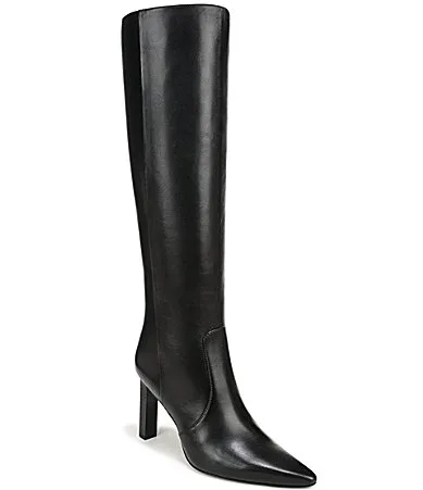 Cassie Leather Pointed Toe Tall Dress Boots