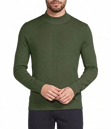 The Legend Collection Ribbed Mock Neck Sweater by Murano