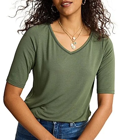 V-Neck Short Sleeve Tee Shirt by Tommy Bahama
