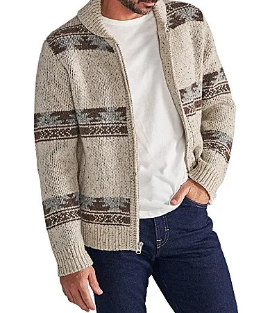Long Sleeve Bison Zip Sweater by Tecovas