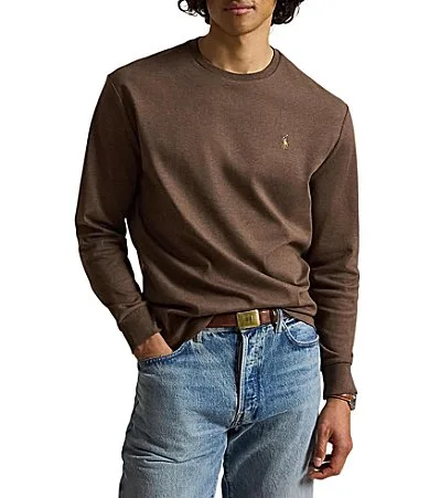 Soft Cotton Long Sleeve T-Shirt by Polo Ralph Lauren