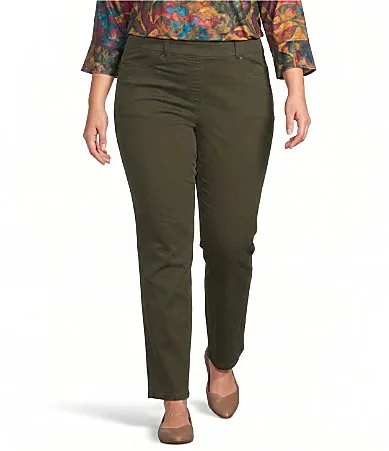 Straight Leg Pull-On Chino Pants by Allison Daley