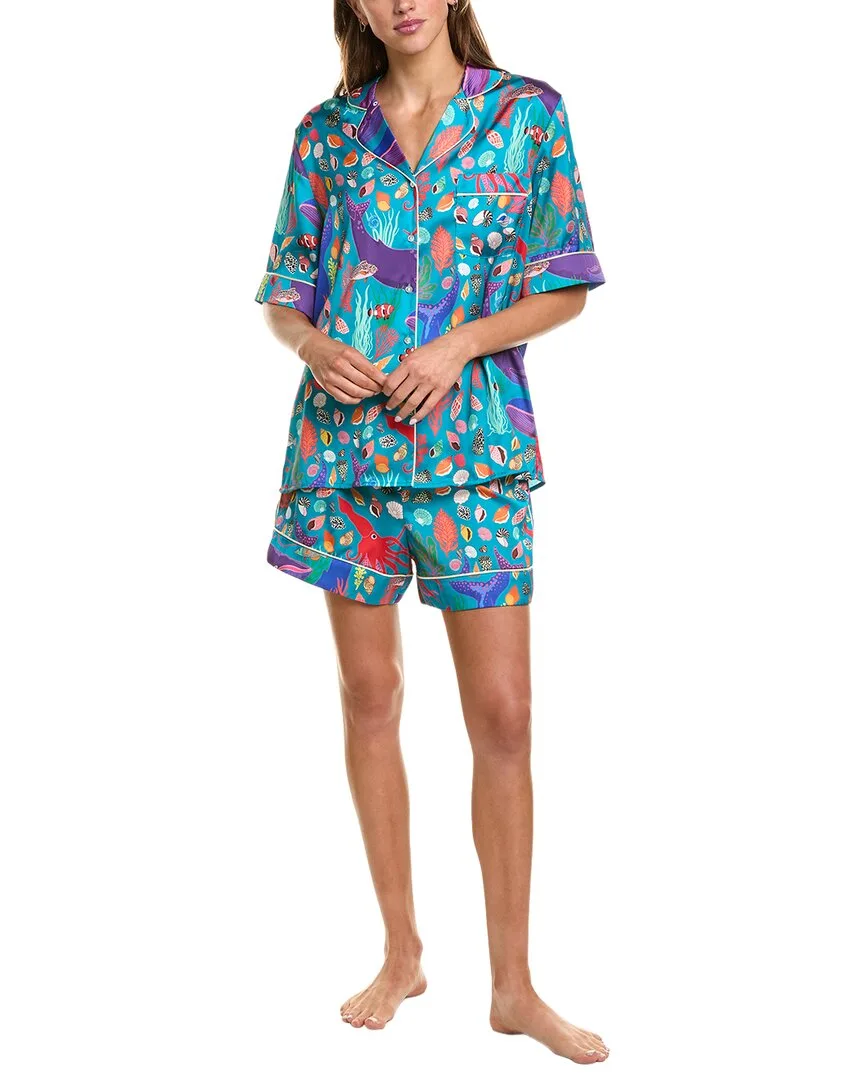 2Pc Short Sleeve Pajama Set by Karen Mabon