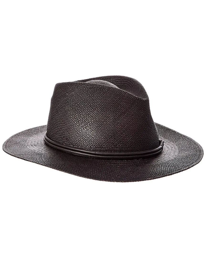 Leather-Trim Hat by Brunello Cucinelli