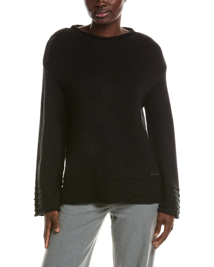 Long Sleeve Crew Neck Sweater by Halston