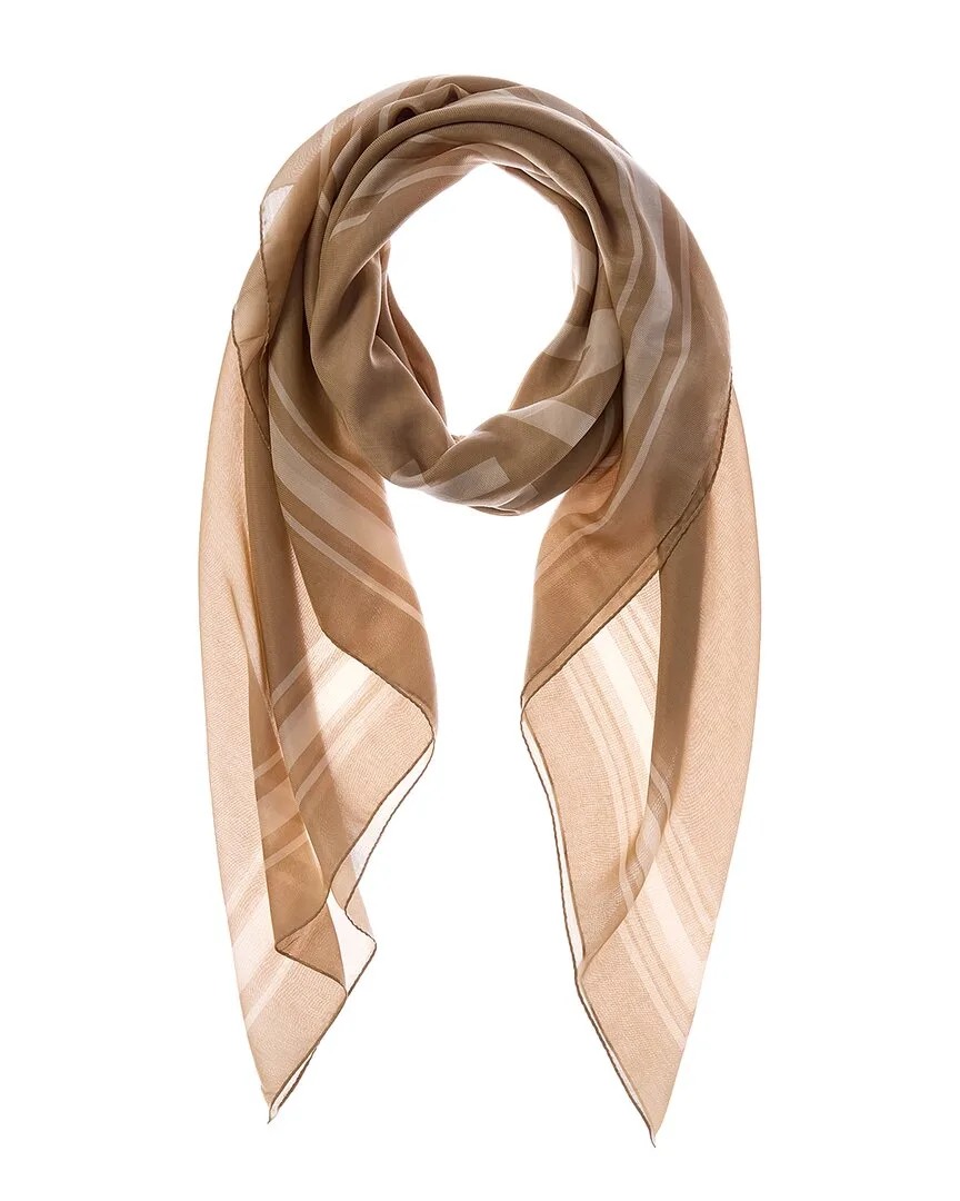 Silk-Blend Scarf by Burberry