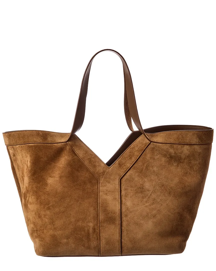 Y Suede & Leather Tote
