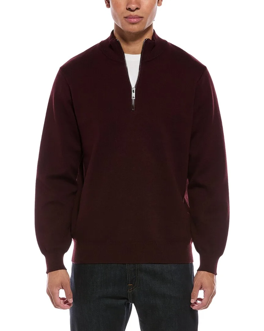 Knit 1/4-Zip Pullover by Jason Wu