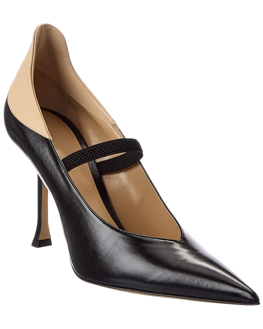 Nude Leather Pump by FENDI