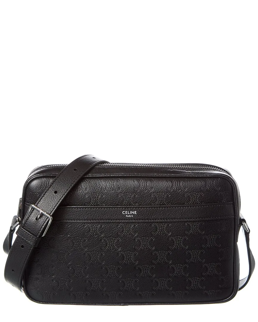 Medium Triomphe Leather Crossbody by Celine