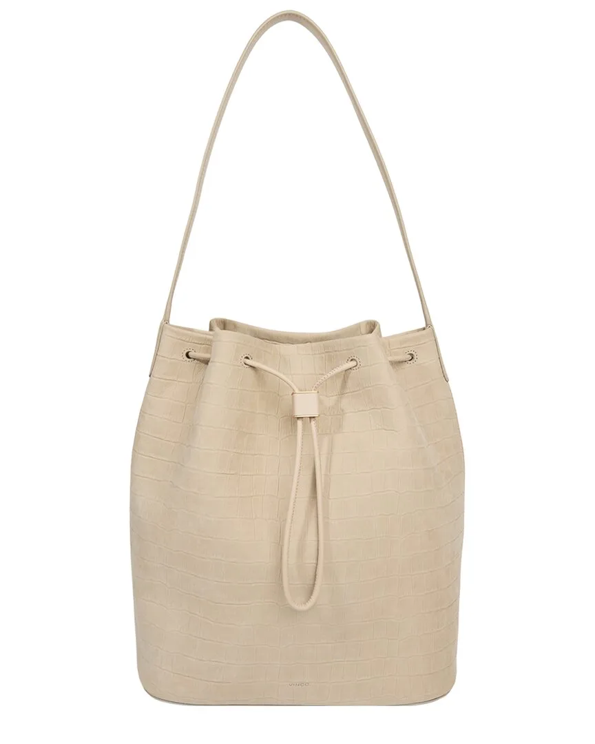Sarai Leather Bucket Bag by Vince