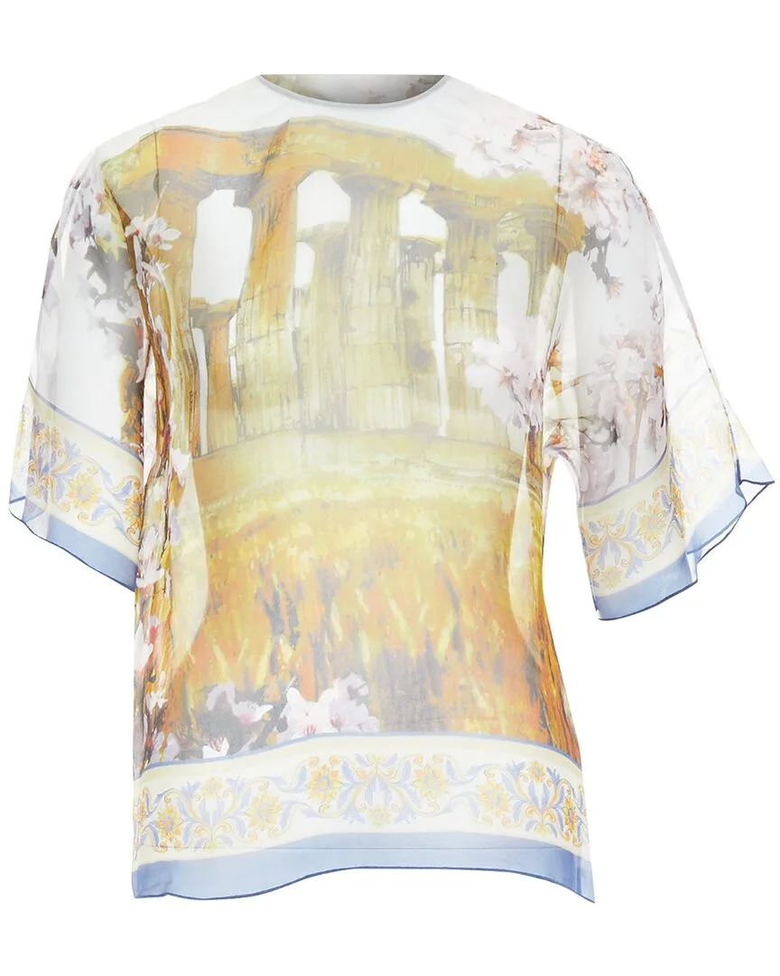 Silk Rome Ruins Top by Dolce & Gabbana