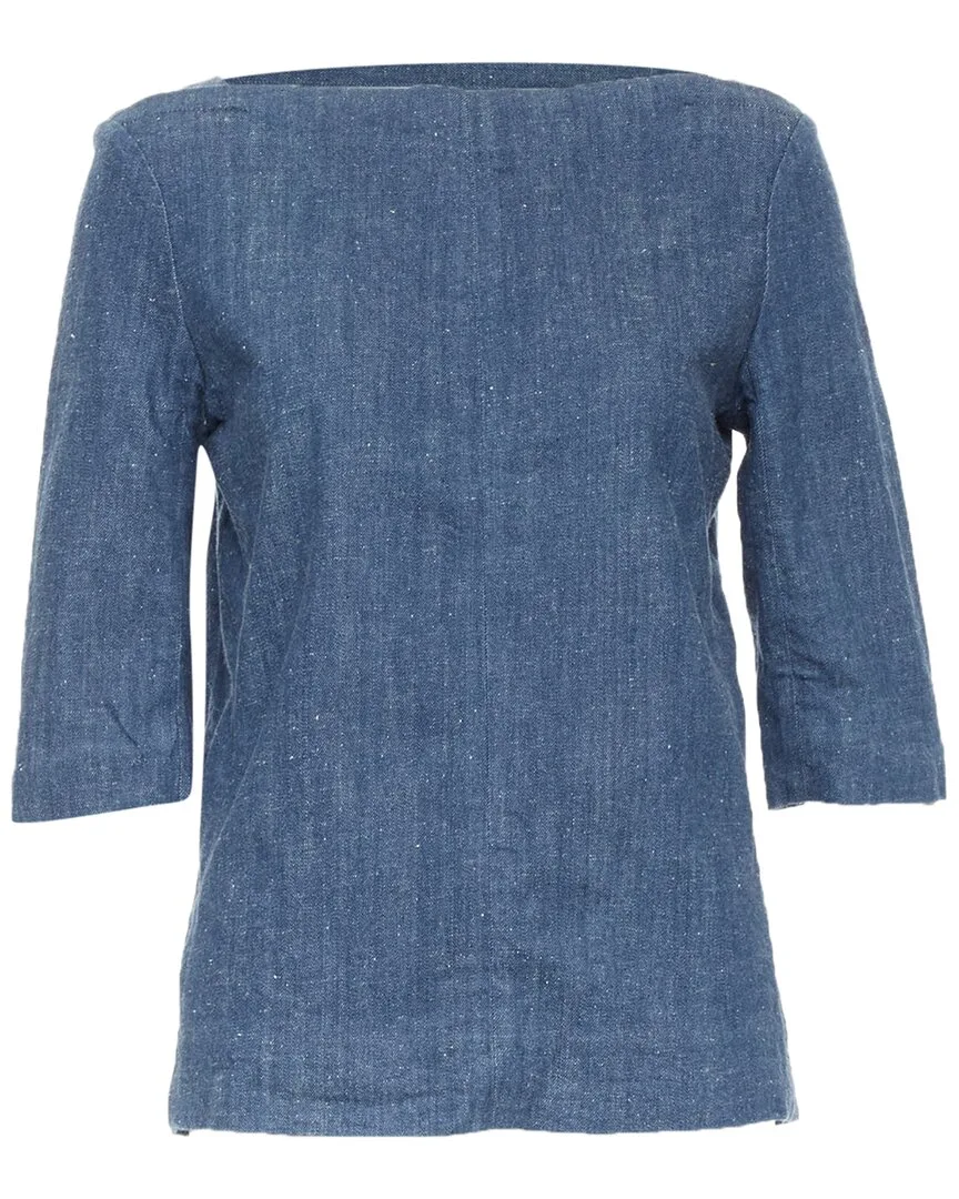 2011 Denim Boat Neck Top by Celine