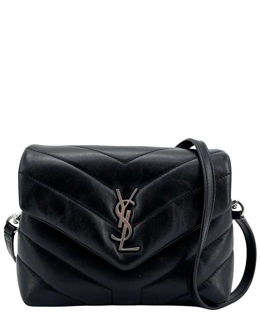 Black Calfskin Toy Loulou Shoulder Bag (authentic Pre-Loved) by Saint Laurent