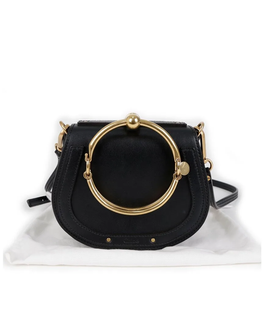 Black Calfskin Small Nile Tote (authentic Pre-Loved) by Chloé