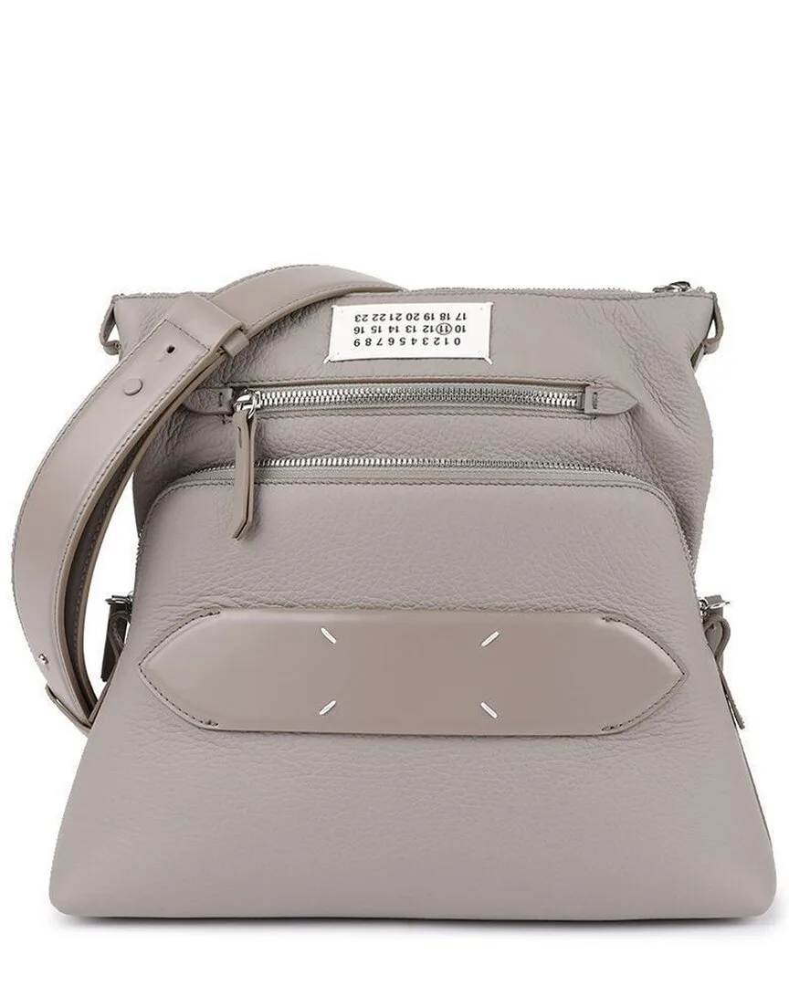 Grey Leather Soft Shoulder Bag (authentic Pre-Loved) by Maison Margiela