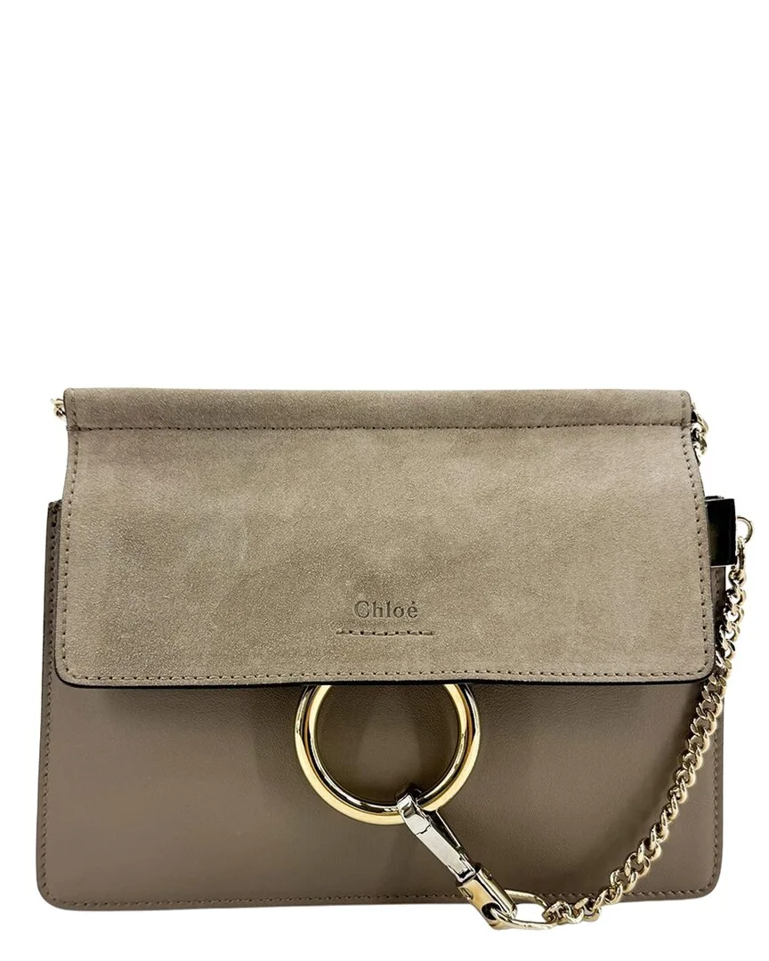 Beige Calfskin Faye Shoulder Bag (authentic Pre-Loved) by Chloé