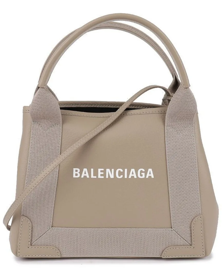 Brown Leather Tote (authentic Pre-Loved) by Balenciaga