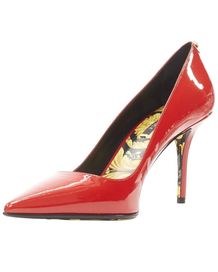 Patent Leather Medusa Pump (authentic Pre-Loved) by Versace