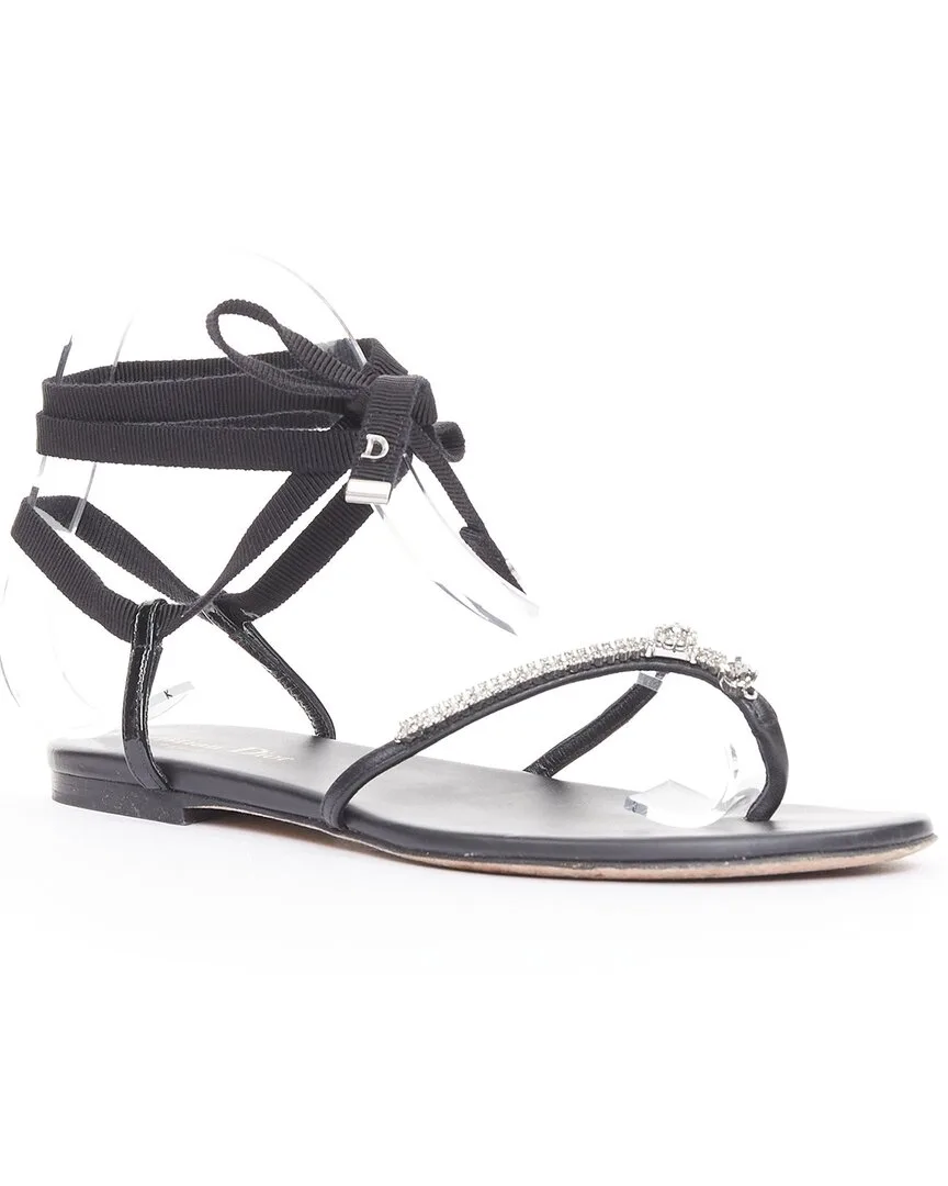 Leather 2023 Crystal Sandal (authentic Pre-Loved) by Dior