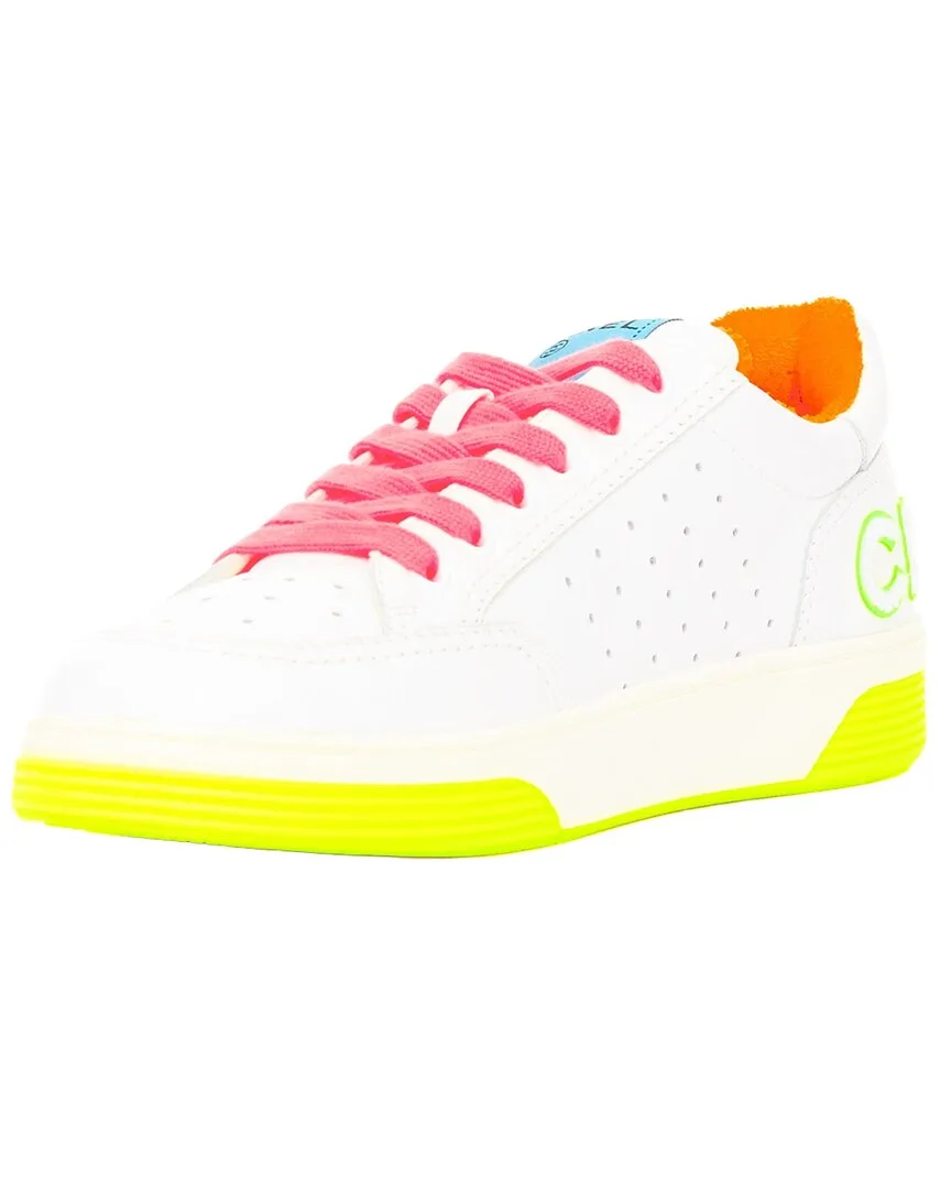 Leather 2020 Neon-Low Top Sneaker (authentic Pre-Loved) by CHANEL