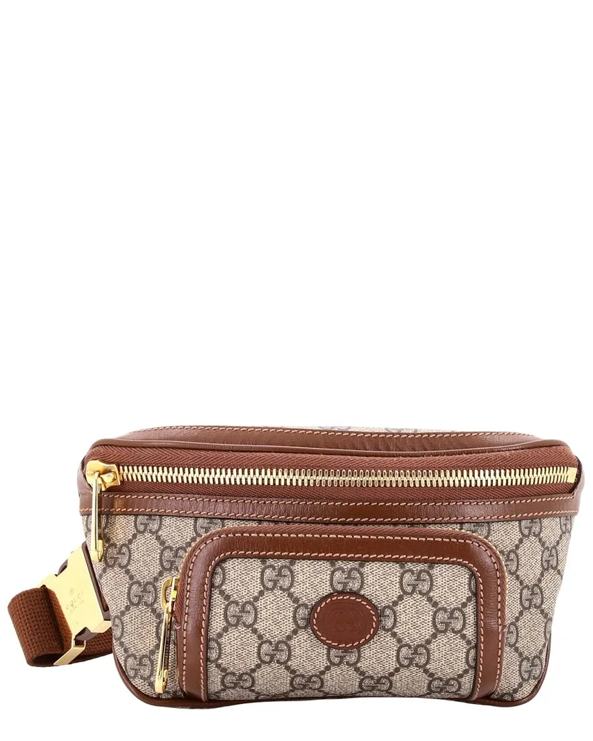 Gg Coated Canvas Interlocking G Patch Belt Bag Large (authentic Pre-Loved) by Gucci
