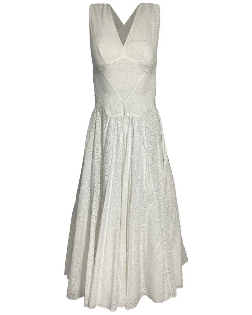 Printed Crossback Midi Dress (authentic Pre-Loved) by Alaia