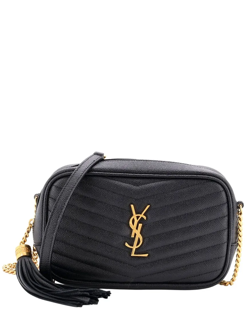 Matelasse Chevron Leather Lou Camera Bag Mini (authentic Pre-Loved) by Saint Laurent