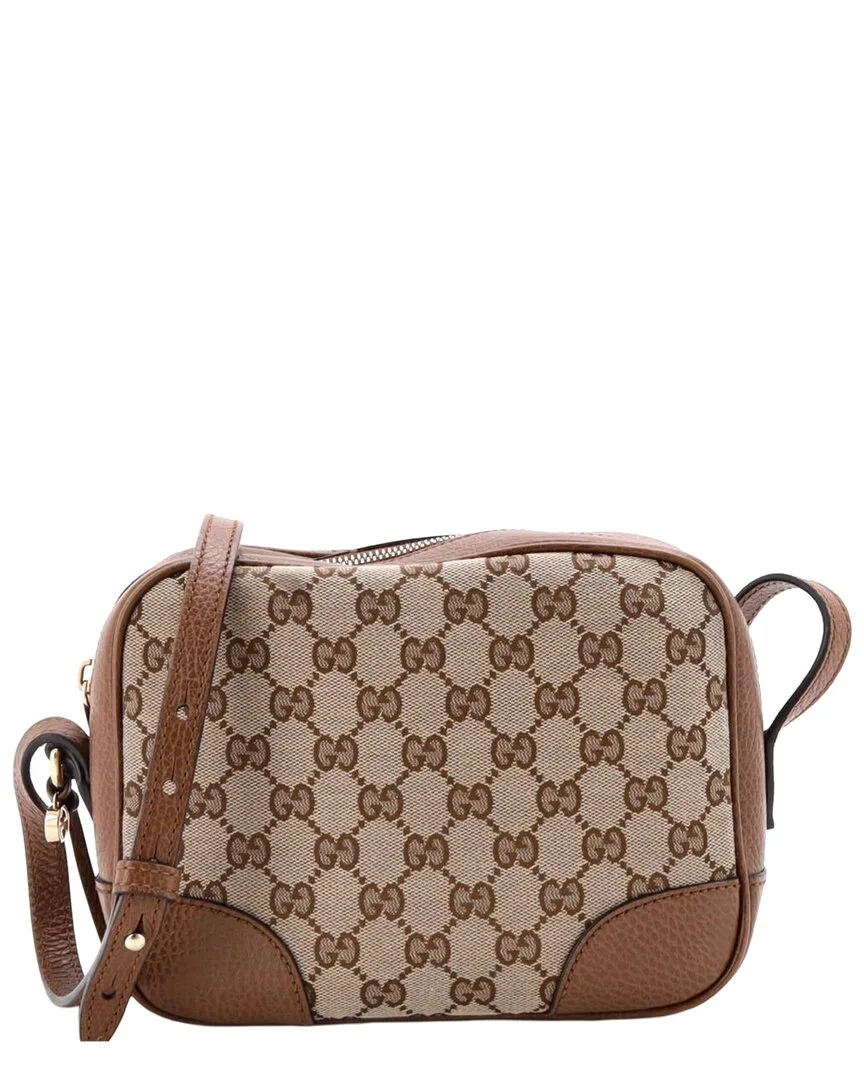 Gg Canvas & with Leather Bree Disco Crossbody Mini (authentic Pre-Loved) by Gucci