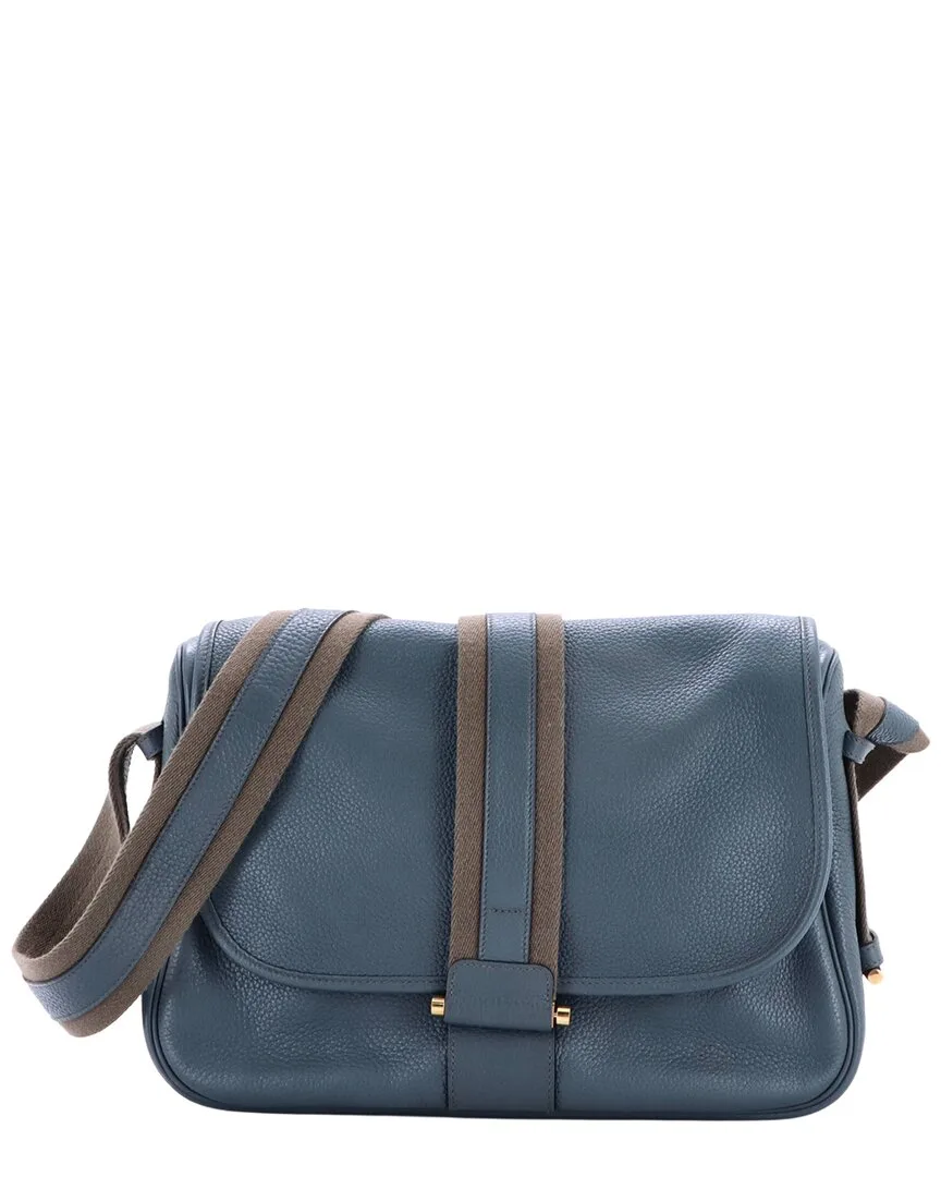 Clemence Bourlingue Messenger Bag (authentic Pre-Loved) by Herms
