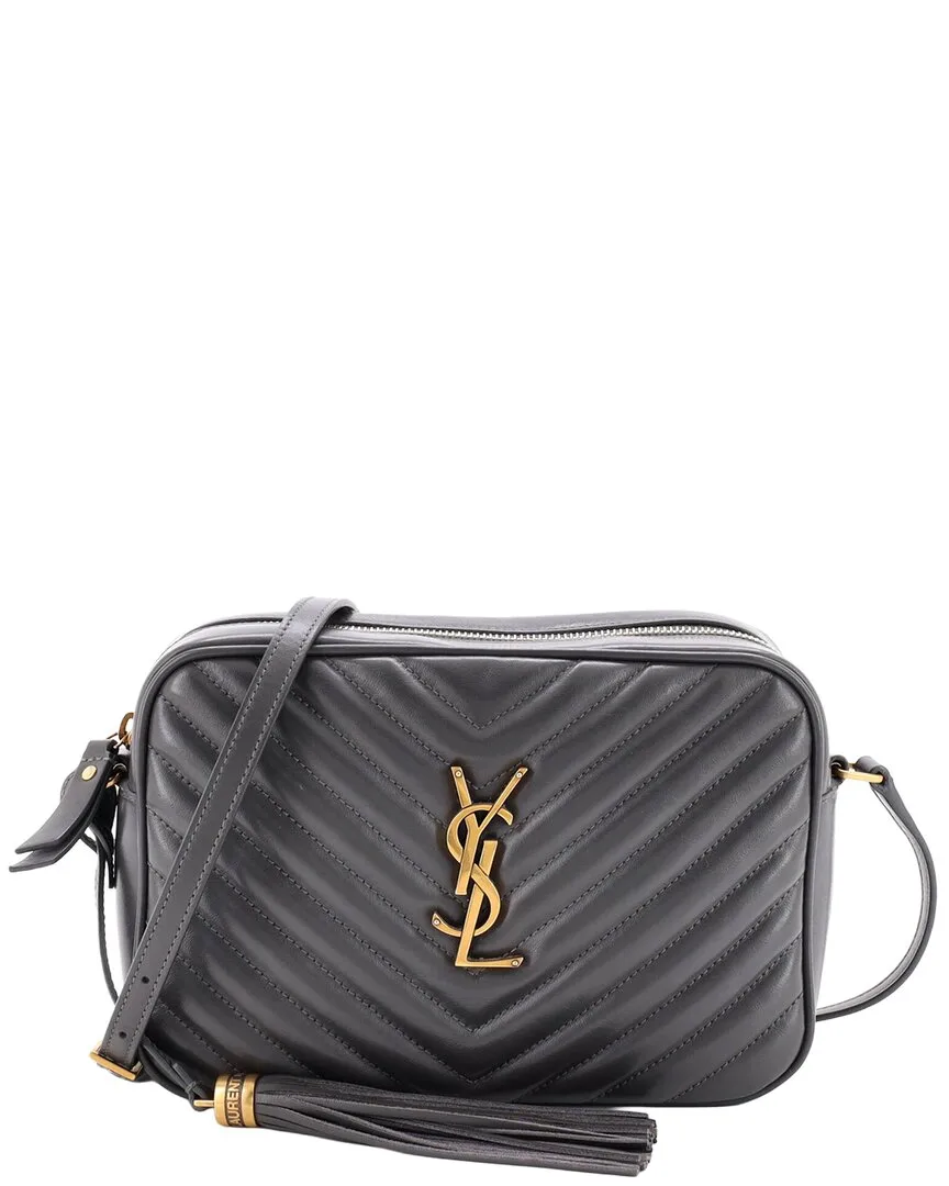 Matelasse Chevron Leather Lou Camera Bag Small (authentic Pre-Loved) by Saint Laurent