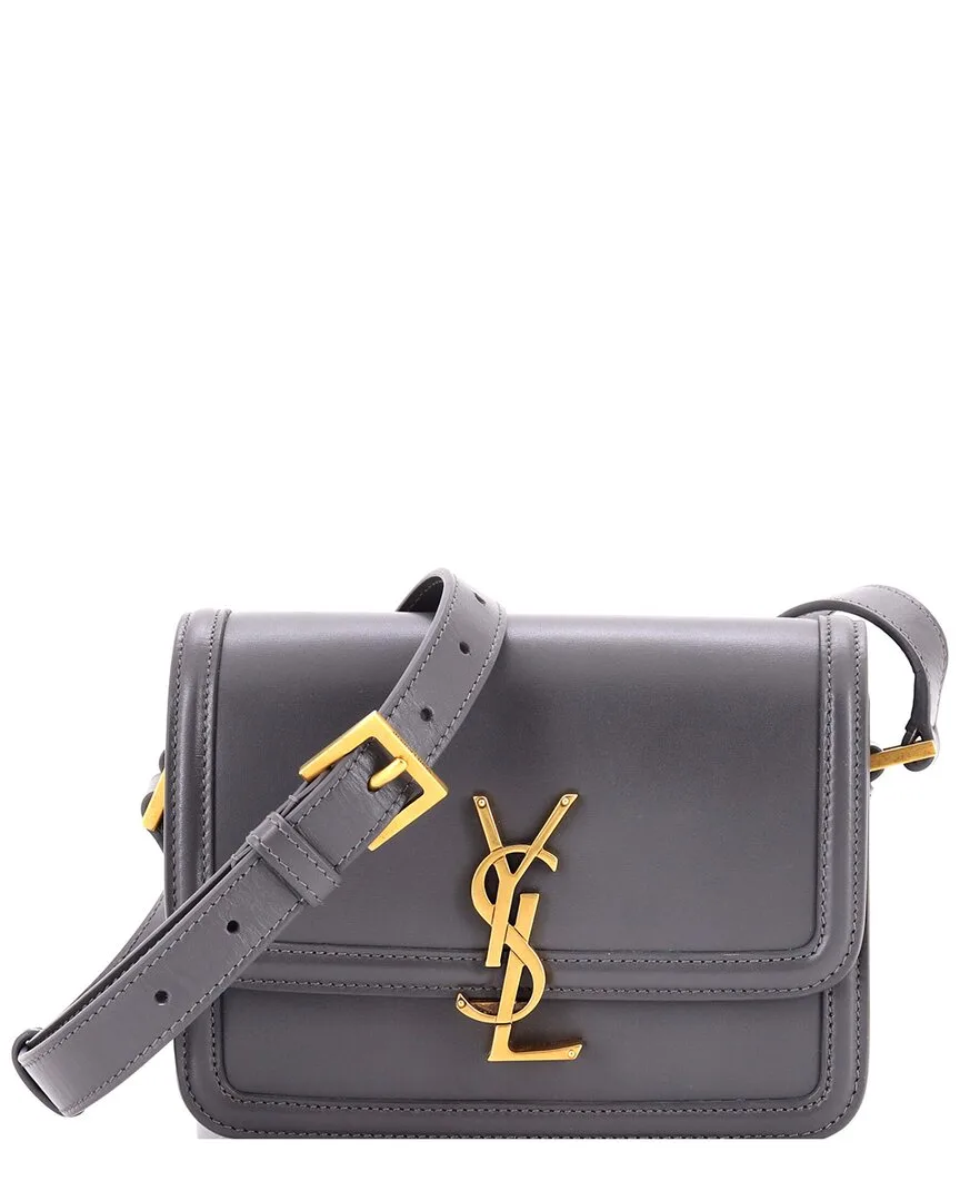 Leather Solferino Bag Small (authentic Pre-Loved) by Saint Laurent