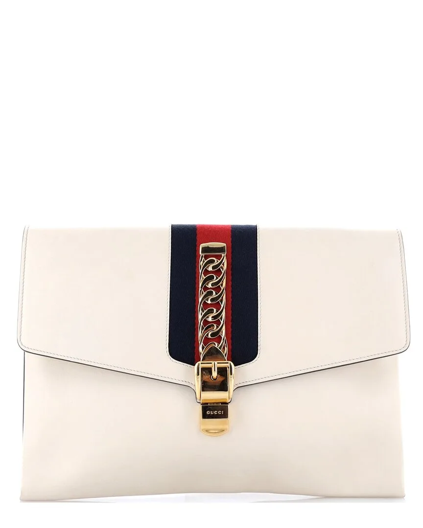 Leather Sylvie Clutch Maxi (authentic Pre-Loved)