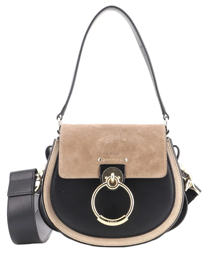 Suede & Leather Tess Bag S Small (authentic Pre-Loved) by Chloé