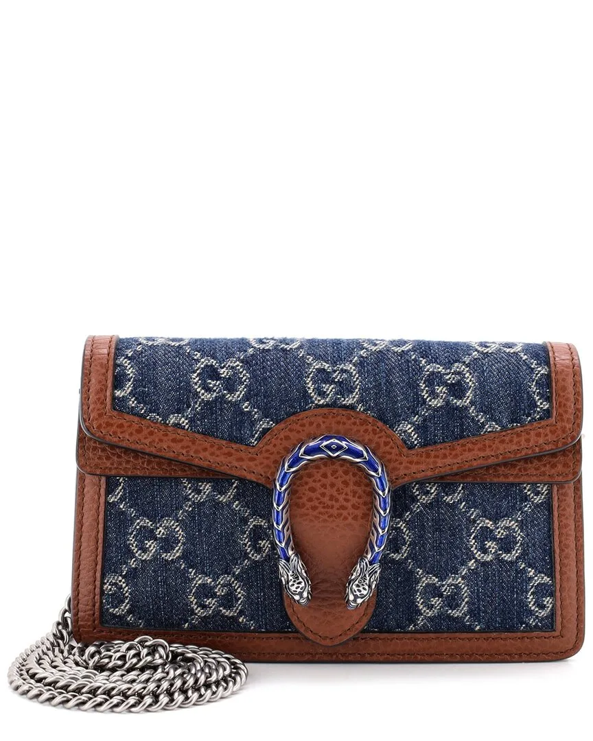 GG Denim Dionysus Bag Super Mini (authentic Pre-Loved) by Gucci