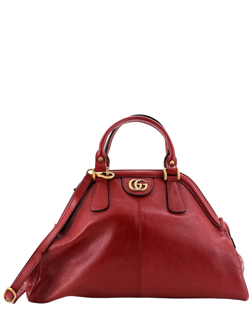 Leather Re(Belle) Top Handle Bag Medium (authentic Pre-Loved)