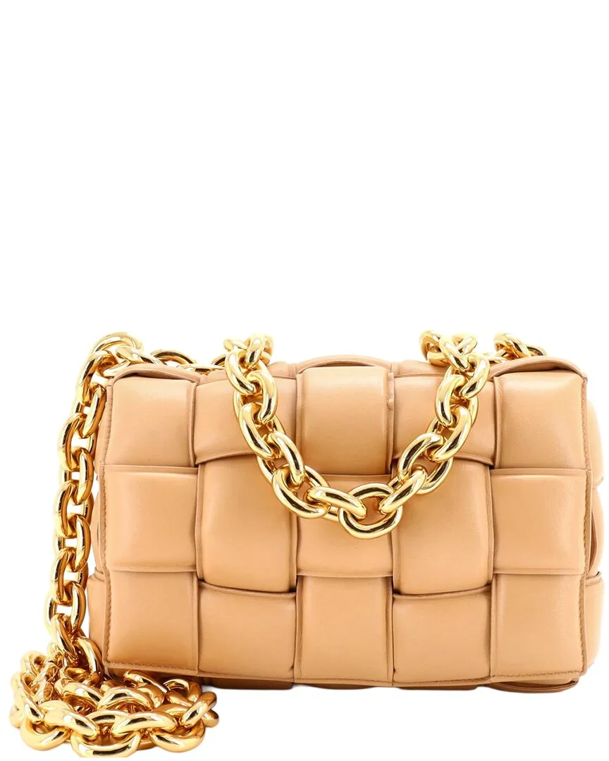 Padded Maxi Intrecciato Leather Cassette Chain Crossbody (authentic Pre-Loved) by Bottega Veneta